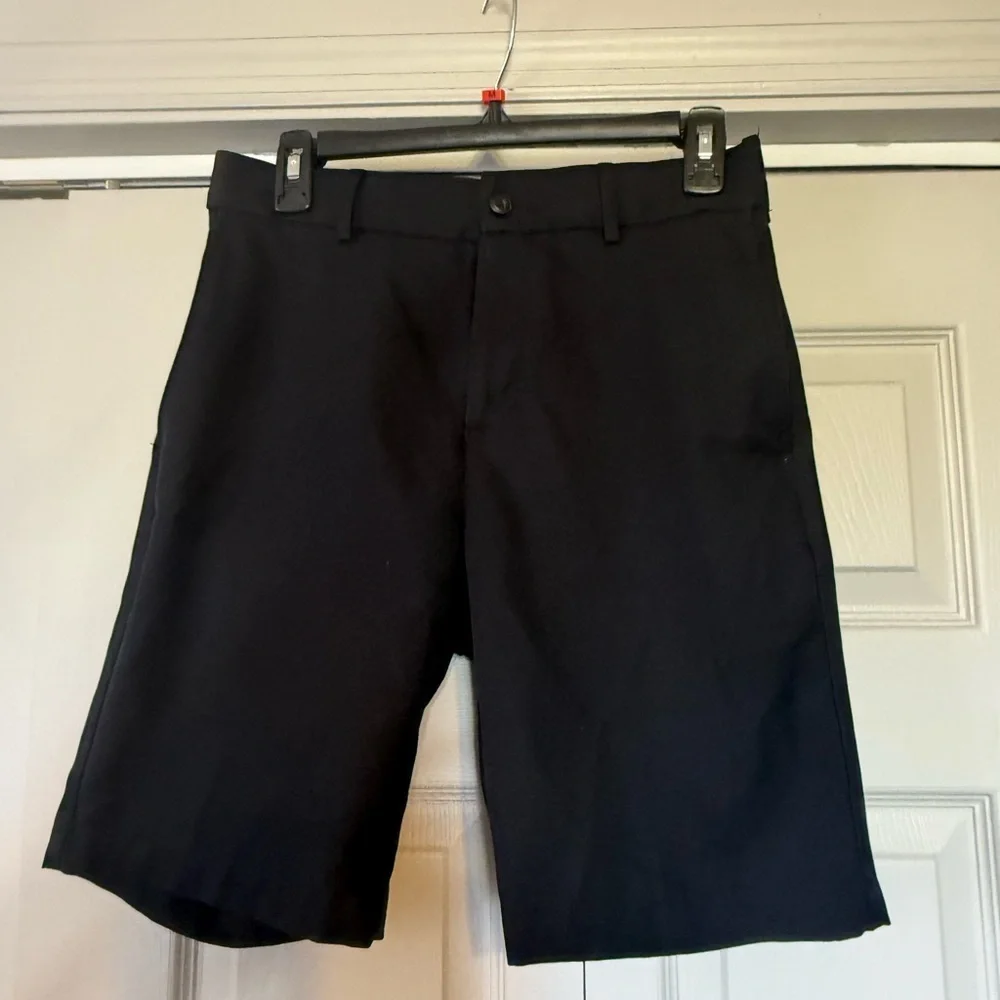 PGA Tour‎ Black Flat Front Shorts Athletic Casual Wear
